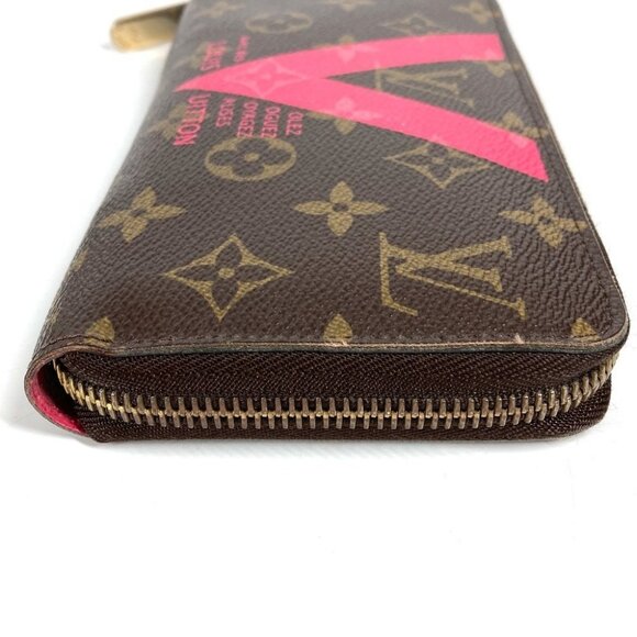 LOUIS VUITTON Monogram V motif Zippy Wallet Zip Around Long Wallet - Picture 3 of 14